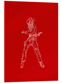 Acrylglasbild Crimson Cowgirl