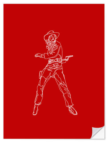 Wall sticker Crimson Cowgirl