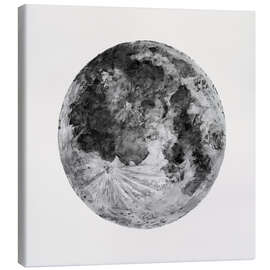 Stampa su tela Watercolour Moon (canvas)