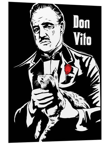 Foam board print Don Vito Corleone, the godfather