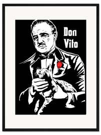 Gerahmter Kunstdruck Don Vito Corleone, der Pate