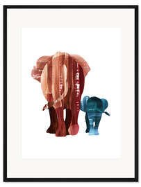 Gerahmter Kunstdruck Ein Spaziergang zusammen