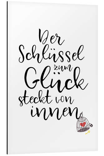Alubild Der Schlüssel zum Glück