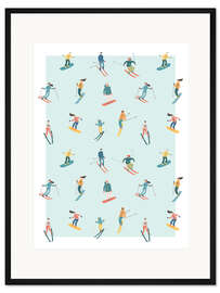 Gerahmter Kunstdruck Hals und Beinbruch!