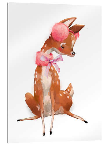 Gallery print Fawn with bow