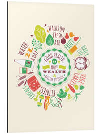 Magnettafel Gesund Leben