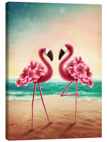 Tableau sur toile Flamants roses