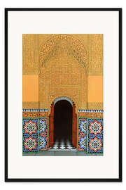 Gerahmter Kunstdruck Tür in Marrakesch
