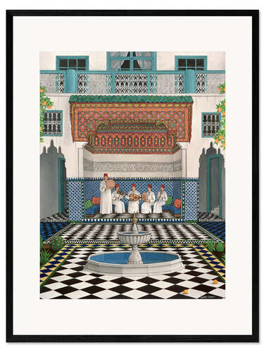 Plakat artystyczny premium w ramie A Riad in Marrakech