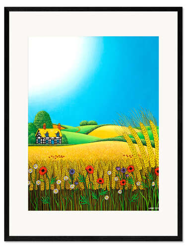 Framed art print Sussex Wheatfields