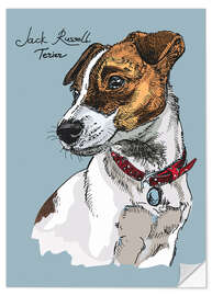 Vinilo para la pared Little Jack Russel