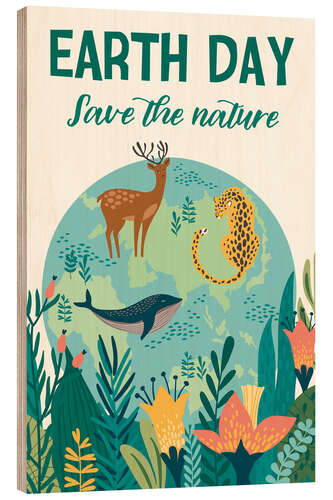 Wood print Nature conservation design