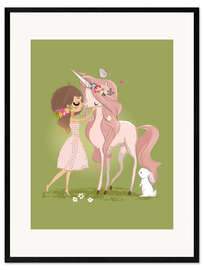 Gerahmter Kunstdruck Beste Freunde