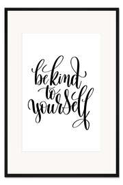 Gerahmter Kunstdruck Pass auf Dich auf