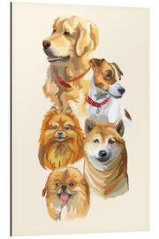 Magnettafel Hunderassen