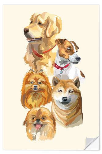 Wall sticker Dog breeds