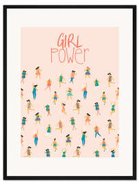 Gerahmter Kunstdruck Girl Power