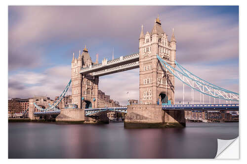 Muursticker Tower Bridge Long Term Exposure