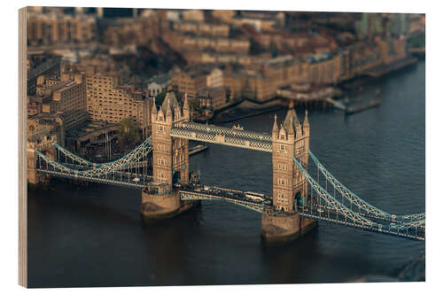 Hout print London Tower Bridge