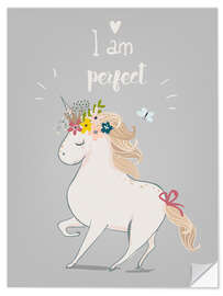 Wall sticker Perfect little unicorn - Kidz Collection