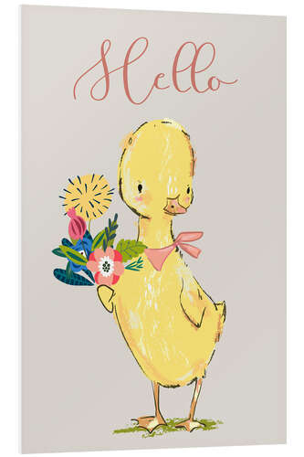 Tableau en PVC Hello petit canard