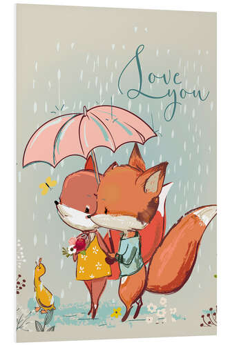 Stampa su PVC Fox love