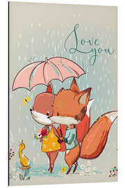 Magnettafel Fuchs Liebe