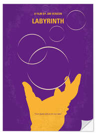 Selvklæbende plakat Labyrinth