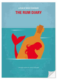 Selvklebende plakat The Rum Diary