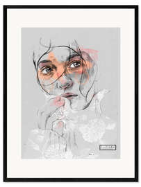 Plakat artystyczny premium w ramie Silence