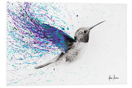 Quadro em PVC Hummingbird Garden