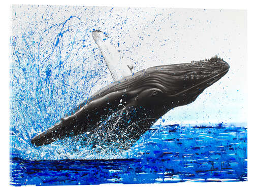 Acrylic print Dance of the whales