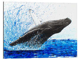 Aluminium print Dance of the whales