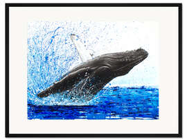 Gerahmter Kunstdruck Tanz der Wale