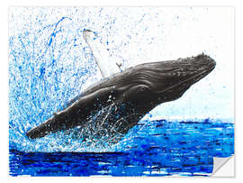 Sticker mural Danse des baleines