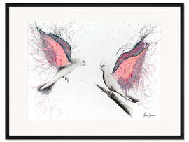 Gerahmter Kunstdruck Liebe des Lebens