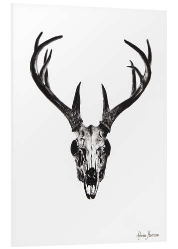 Quadro em PVC Deer skull study