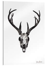 Quadro em plexi-alumínio Deer skull study