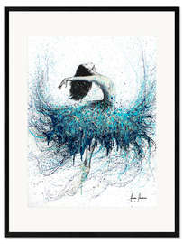 Ingelijste kunstdruk Opals and Waves Ballerina