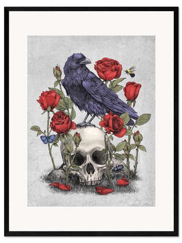 Innrammet kunsttrykk memento mori