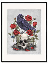 Innrammet kunsttrykk memento mori