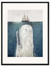 Gerahmter Kunstdruck Moby Dick auf der Pirsch