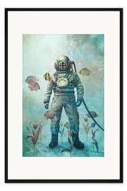 Gerahmter Kunstdruck Ein Garten unter dem Meer