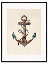 Plakat artystyczny premium w ramie Reef anchor