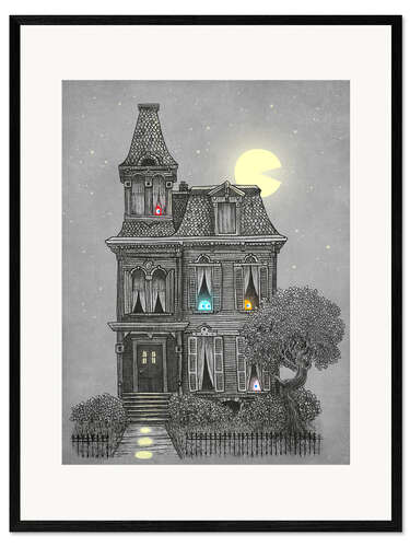 Framed art print Haunted house