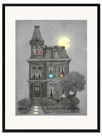 Framed art print Haunted house