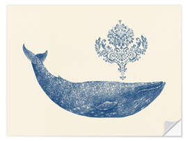 Naklejka na ścianę A whale from Damask