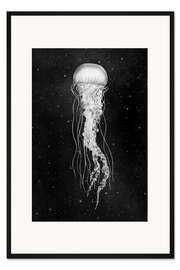 Gerahmter Kunstdruck Weltraum Qualle