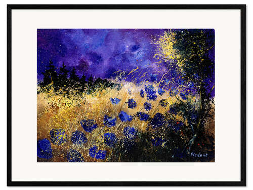 Framed art print Grain field at night