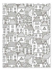 Colouring poster  My little town